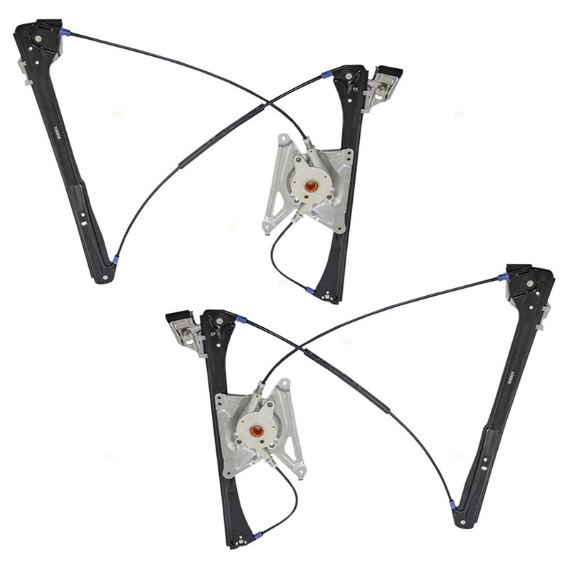 Brock Replacement Driver and Passenger Front Power Window Lift Regulators Compatible with 96-02 A4 S4 Gen 1 8D0837461 8D0837462