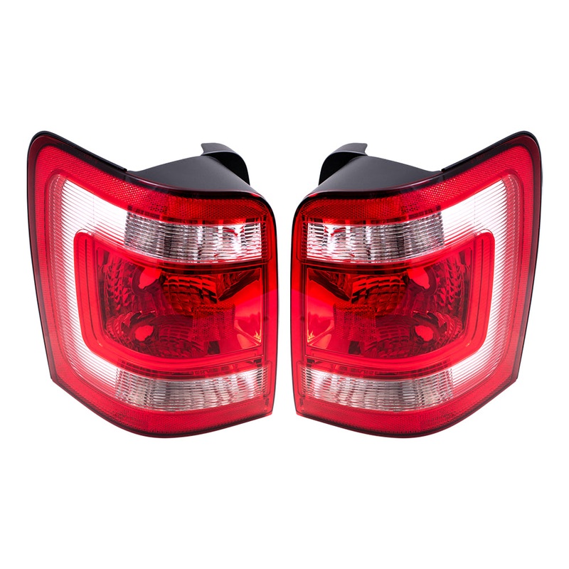 Brock Replacement Driver and Passenger Taillights Tail Lamps Compatible with 2008-2012 Escape & Hybrid 8L8Z13405A 8L8Z13404A