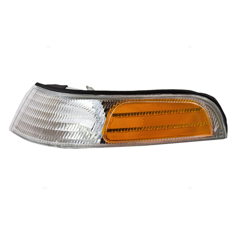 Brock Replacement Drivers Park Signal Front Marker Light Compatible with 1992-1997 Crown Victoria F2AZ13201A