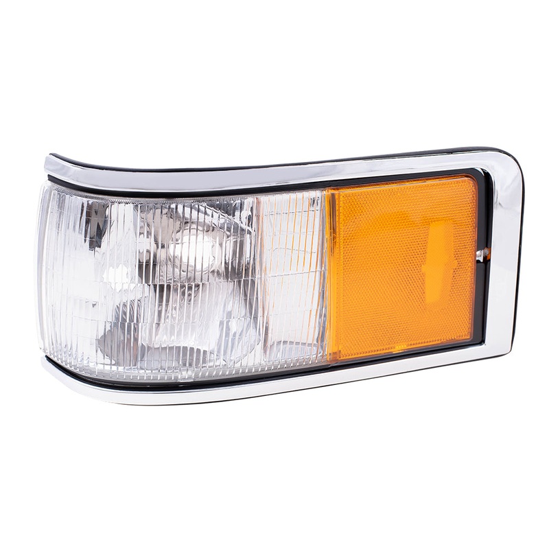 Brock Replacement Drivers Signal Side Marker Light Lamp Lens Compatible with 1990-1994 Town Car FOVY15A201B