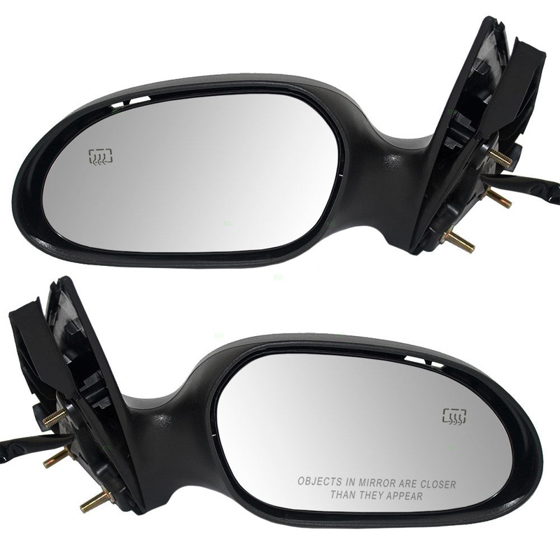 Driver and Passenger Power Side View Mirrors Heated Puddle Lamp w/ Covers Replacement for 2002-2007 Taurus 2002-2005 Sable 6F1Z17683B 6F1Z17682B