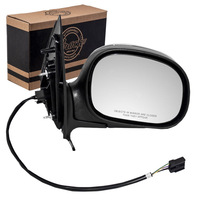 Power Door Mirror fits 97-02 Ford Expedition Passenger Side Heated Chrome Cover