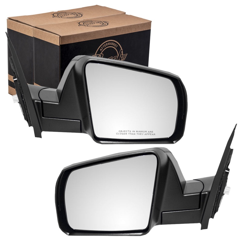 Brock Replacement Driver and Passenger Power Side View Mirrors Textured Compatible with 07-13 Tundra 08-13 Sequoia 87940-0C231 87910-0C230