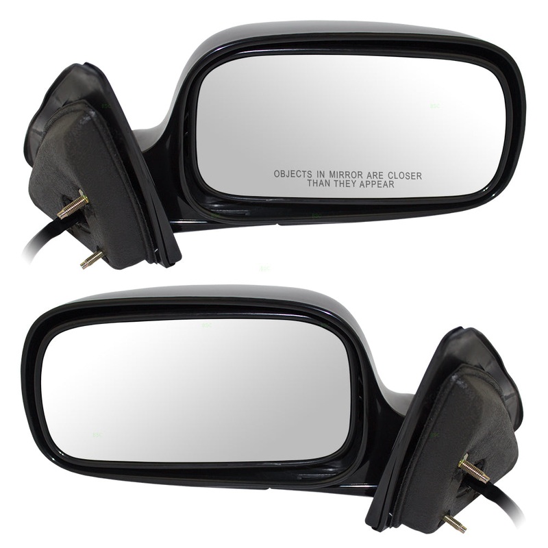 Brock Replacement Driver and Passenger Set Power Side Door Mirrors Heated Compatible with 2006-2011 Lucerne 25822567 25822566