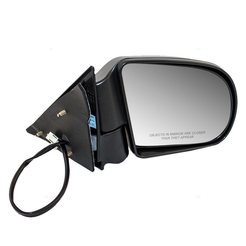 Brock Replacement Passenger Power Side Door Mirror with Metal Base Compatible with Blazer Jimmy Bravada Enboy S10 Sonoma Pickup
