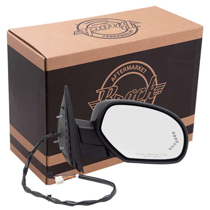 Power Folding Mirror fits 07-14 GM Pickup SUV Passenger Heat Signal Puddle Lamp