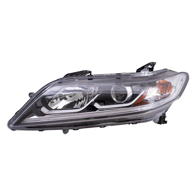 Brock Aftermarket Replacement Driver Left Halogen Combination Headlight Assembly Compatible with 2016-2017 Honda Accord Coupe EX/EX-L ONLY