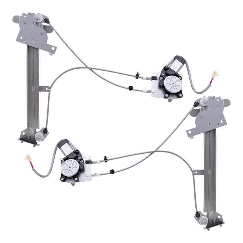 Brock Replacement Driver and Passenger Side Power Window Regulators w/Motor Compatible with 1990-1997 Miata MX-5