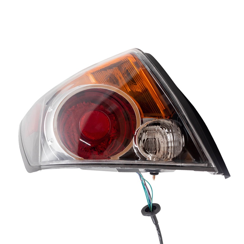 Brock Replacement Drivers Taillight Tail Lamp Lens Compatible with 07-12 Altima Sedan 26555-ZN50A