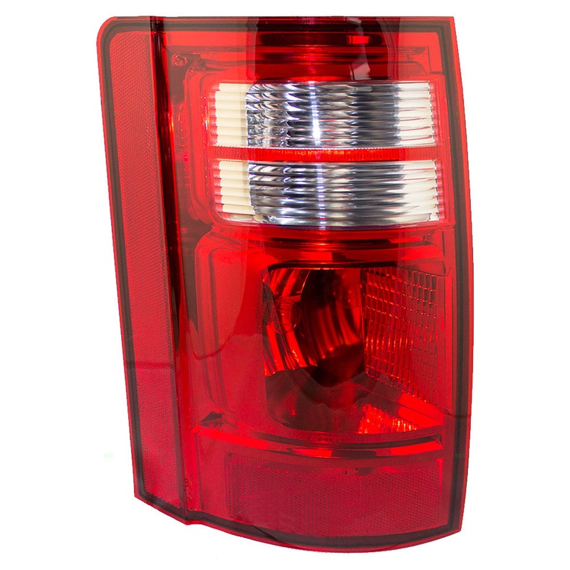 Brock Aftermarket Replacement Driver Left Combination Tail Light Assembly Compatible With 2008-2010 Dodge Grand Caravan