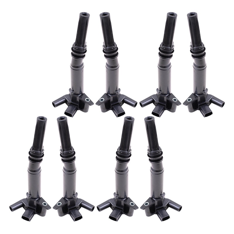 Brock Aftermarket Replacement Part Ignition Spark Plug Coils 8 Piece Set Compatible with 2011-2014 Ford F-150