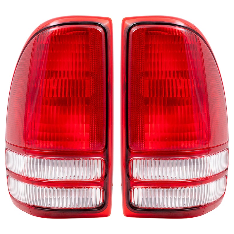 Brock Pair Tail Lights for 97-04 Dodge Dakota Pickup Tail Lamps Set 55055113 55055112