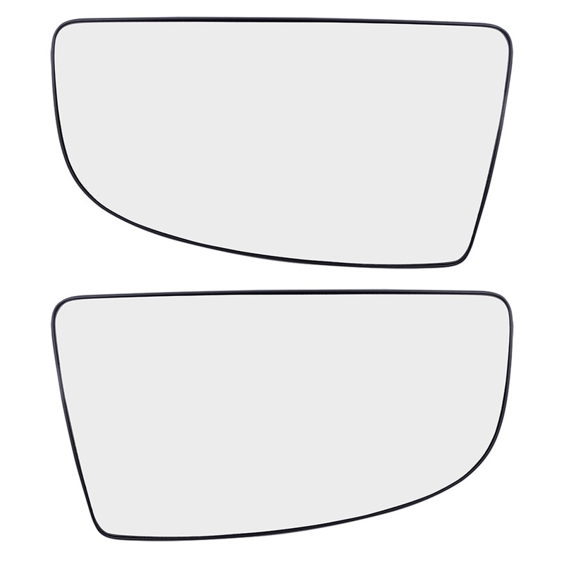 Brock Replacement Driver and Passenger Side Lower Tow Mirrors Glass & Base Compatible with 2015-2020 Transit