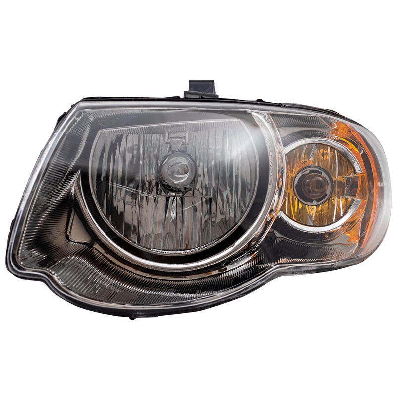 Brock Replacement Driver Halogen Headlight Compatible with 2005-2007 Town & Country Van with 119″ Wheel Base 4857991AD