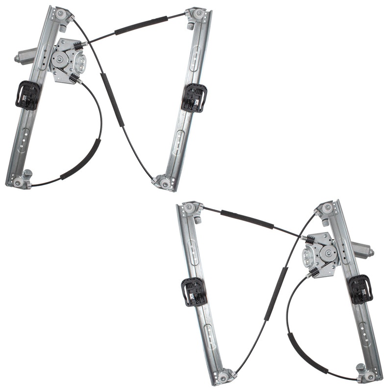 Brock Replacement Pair Set Front Power Window Regulators with Motors Left & Right Assemblies Compatible with 13-18 Escape WITHOUT One Touch CJ5Z7823201A CJ5Z7823200A 751-714 751-715 125-03079L 125-03078R