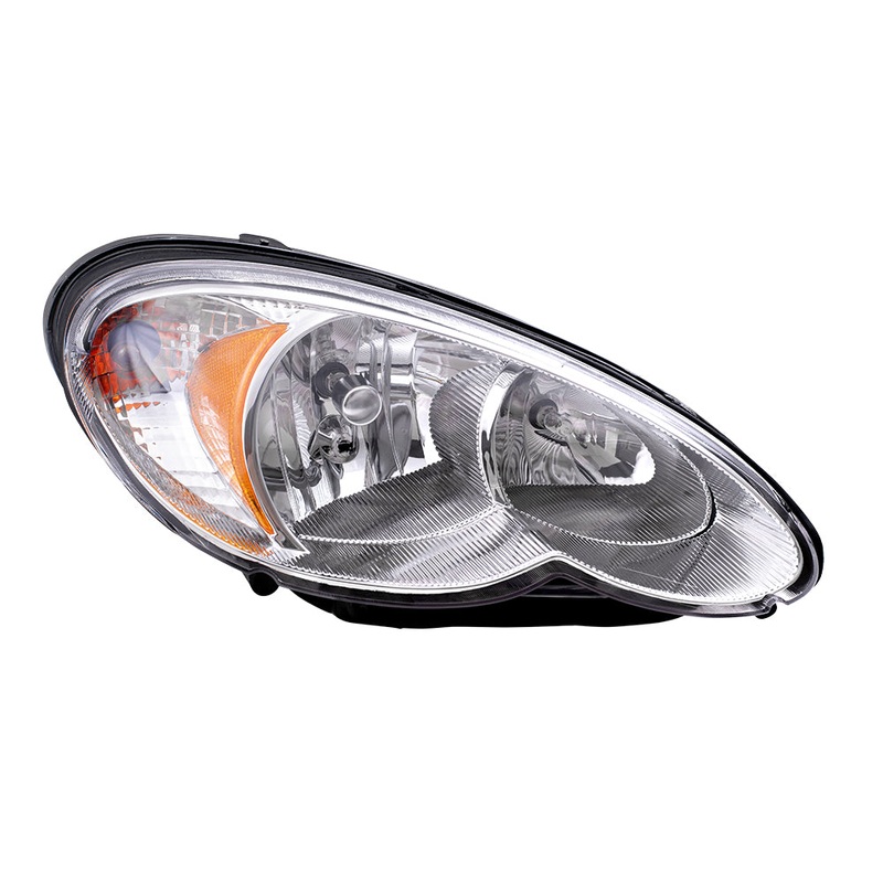 Brock Replacement Passenger Halogen Headlight Compatible with 2006-2010 PT Cruiser 5116042AB