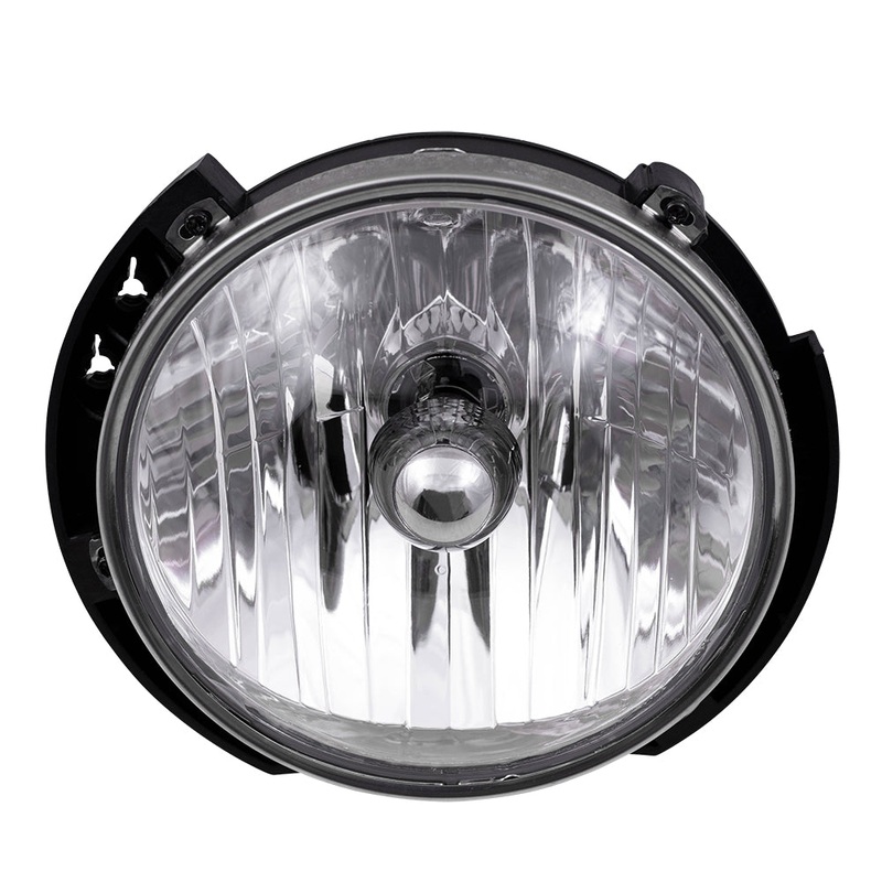 Brock Replacement Passenger Halogen Headlight Compatible with 2007-2017 Wrangler 2018 Wrangler JK 55078148AC