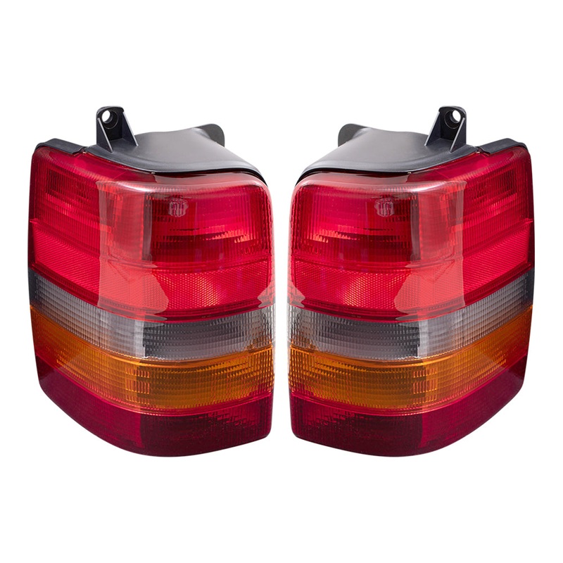 Brock Replacement Set Driver and Passenger Tail Light Compatible with 1993-1998 Grand Cherokee 55155739AA 55155738AA