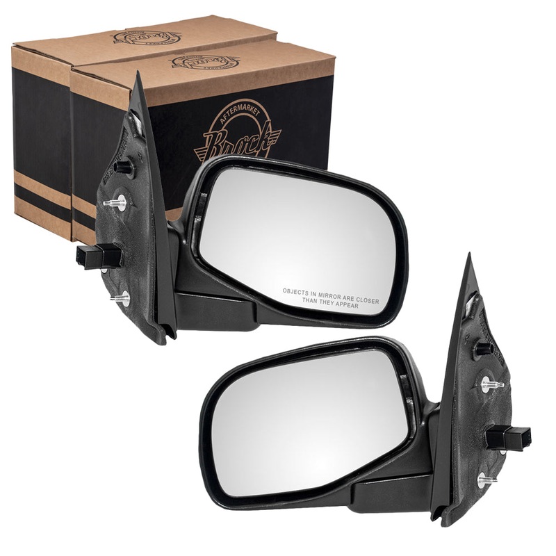 Driver and Passenger Power Side View Mirrors Textured Replacement for 2002-2005 Explorer Mountaineer 1L2Z 17683 AAA 1L2Z 17682 AAA