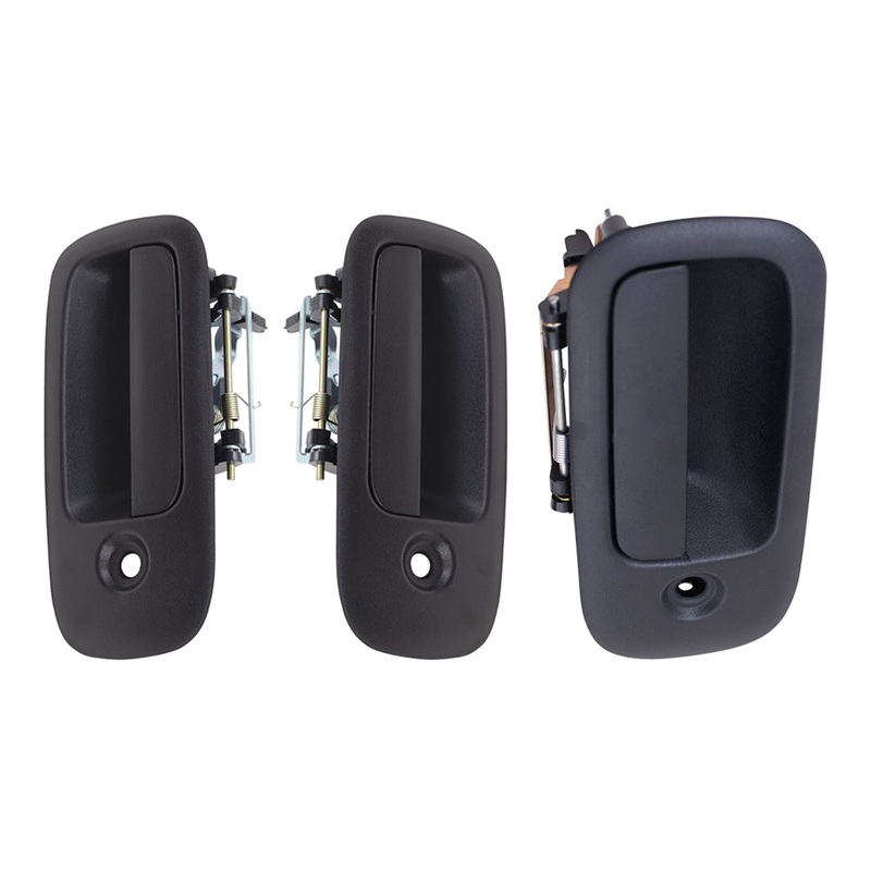 Brock Aftermarket Replacement Front Driver Left Passenger Right Outside Door Handle & Passenger Right Outside Hinged Door Handle 3 Piece Set Compatible with 1996-2022 Chevy Express