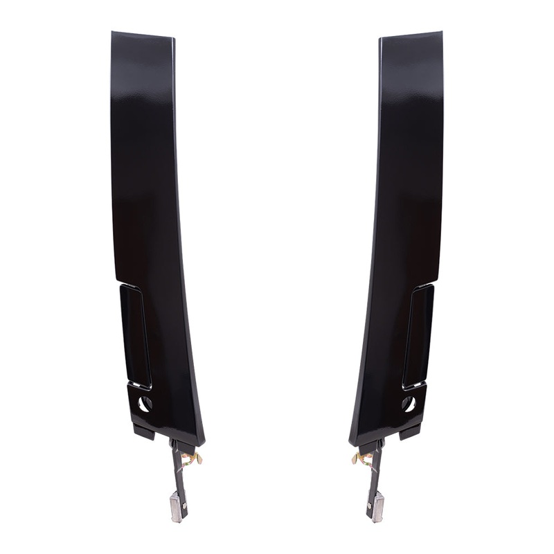 Brock Replacement Driver and Passenger Outside Outer Gloss Door Handles Compatible with 16627471 16627470