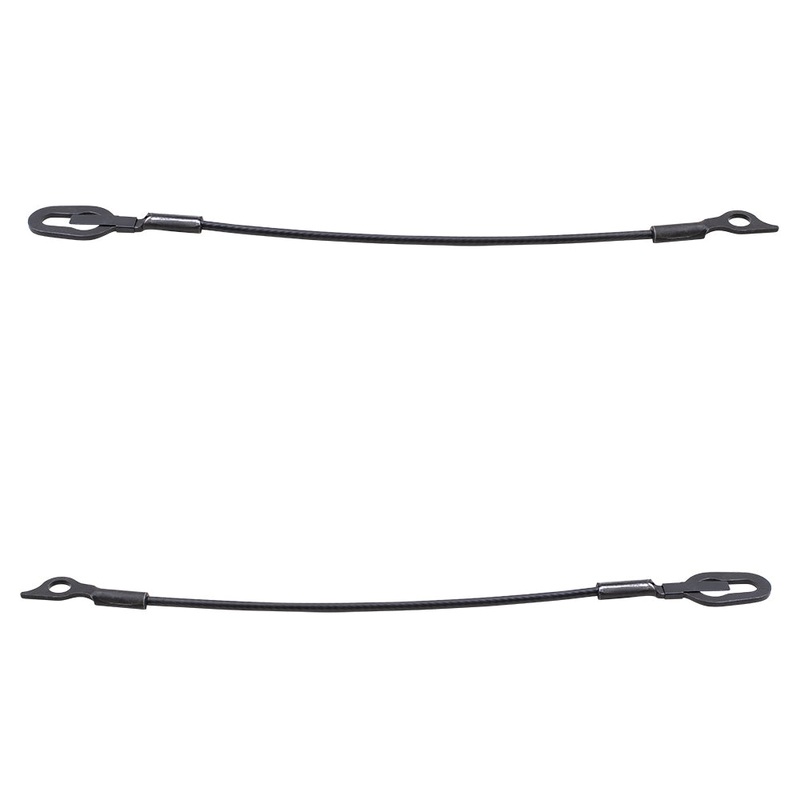 Brock Replacement Driver and Passenger Rear Tailgate Cables Compatible with 94-01 Pickup Truck 55345125AB 55345124AB