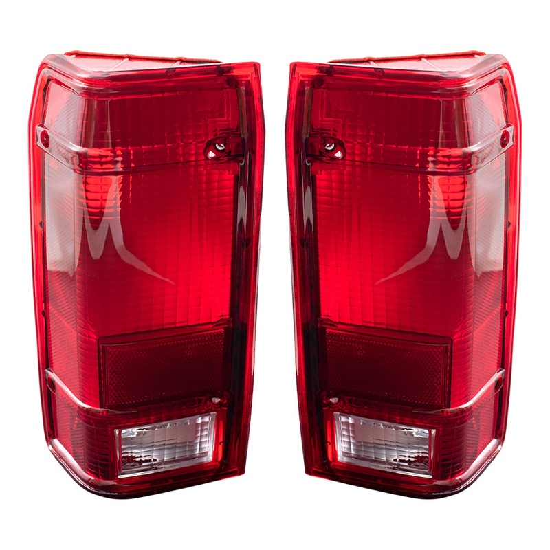 Brock Replacement Driver and Passenger Taillights Tail Lamps Compatible with 1991-1992 Ranger Pickup Truck F1TZ 13405 C F1TZ 13404 C