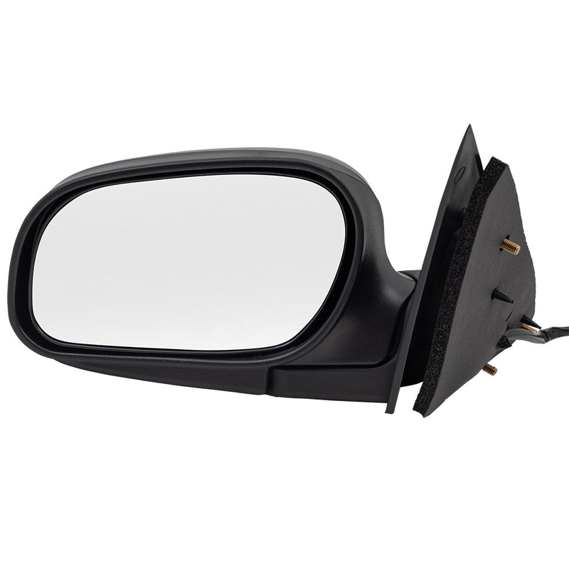 Brock Replacement Driver Side Power Mirror Paint to Match Black without Heat Compatible with 2009-2011 Crown Victoria