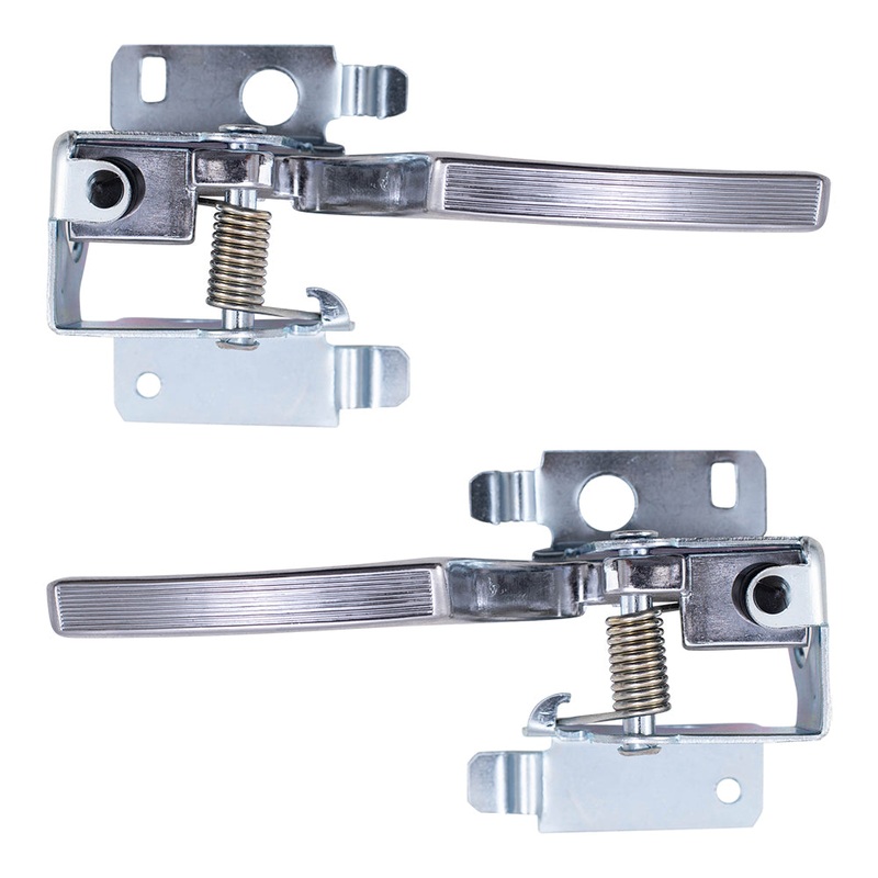 Brock Replacement Pair Set Inside Interior Chrome Door Handles Compatible with 77-90 GM Various Models 1713927 1713926