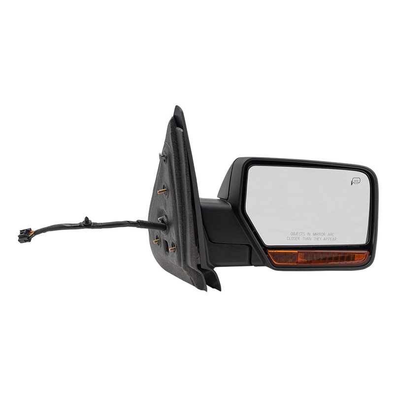 Brock Replacement Passenger Side Power Mirror Paint to Match Black with Heat, Signal, Memory, Puddle Light and Power Folding Compatible with 2007-2008 Expedition & 2007-2008 Navigator