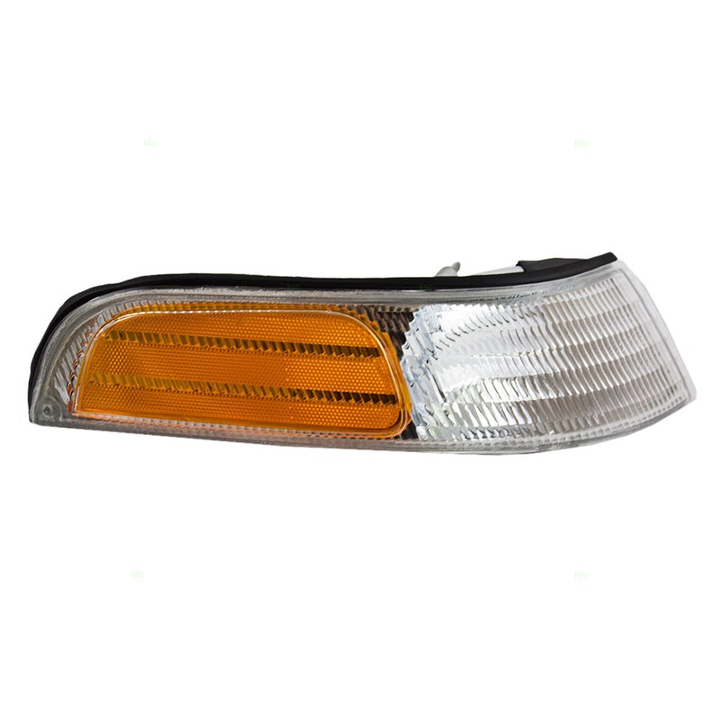 Brock Replacement Passengers Park Signal Front Marker Light Lamp Compatible with 1992-1997 Crown Victoria F2AZ13200A