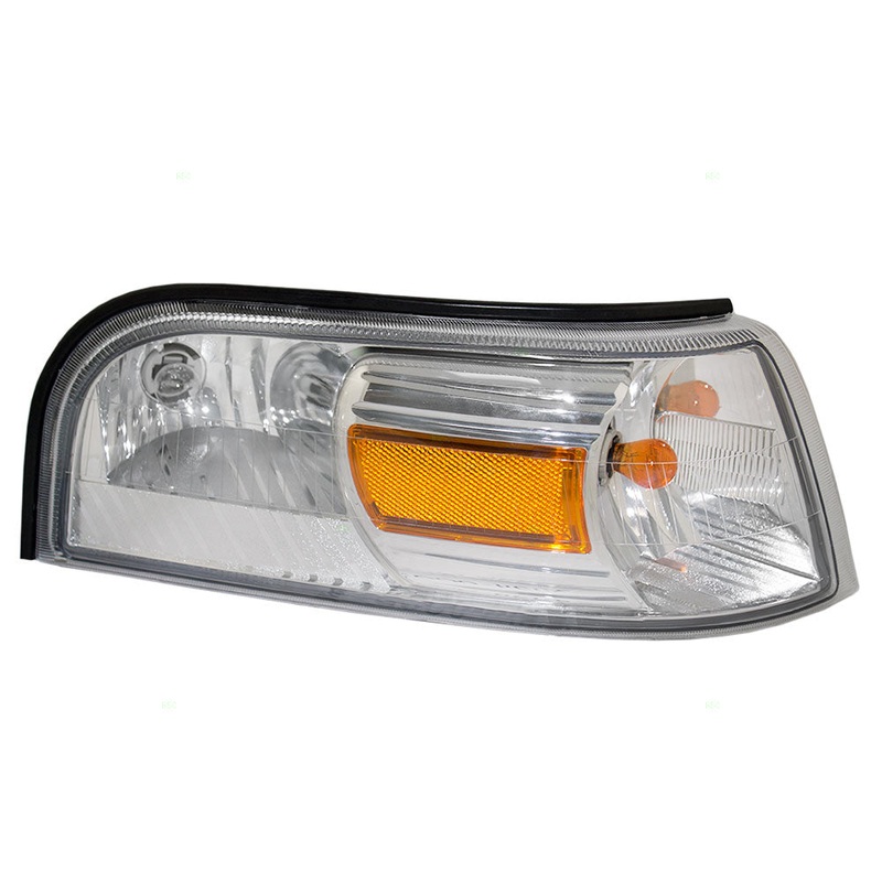 Brock Replacement Passengers Park Signal Side Marker Light Lamp Lens Compatible with 2006-2011 Grand Marquis 6W3Z13200AA