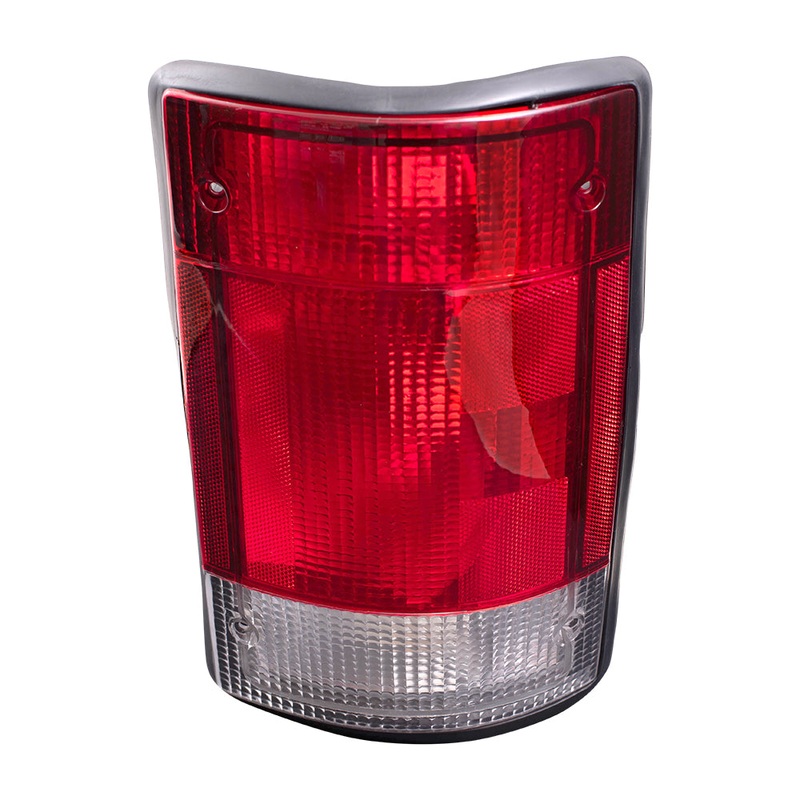 Brock Replacement Passengers Taillight Tail Lamp Compatible with 95-03 Van SUV F5UZ13404A