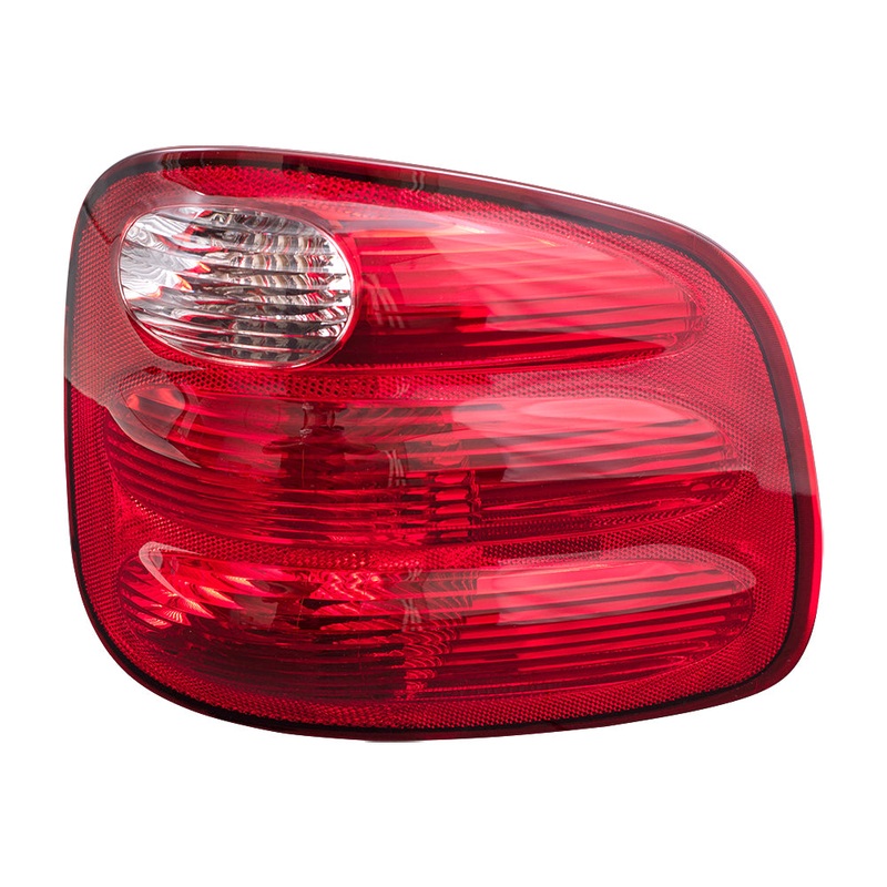 Brock Replacement Passengers Taillight with Red Lens Compatible with 2000-2003 F150 Flareside Crew Cab Pickup Truck YL3Z13404AA