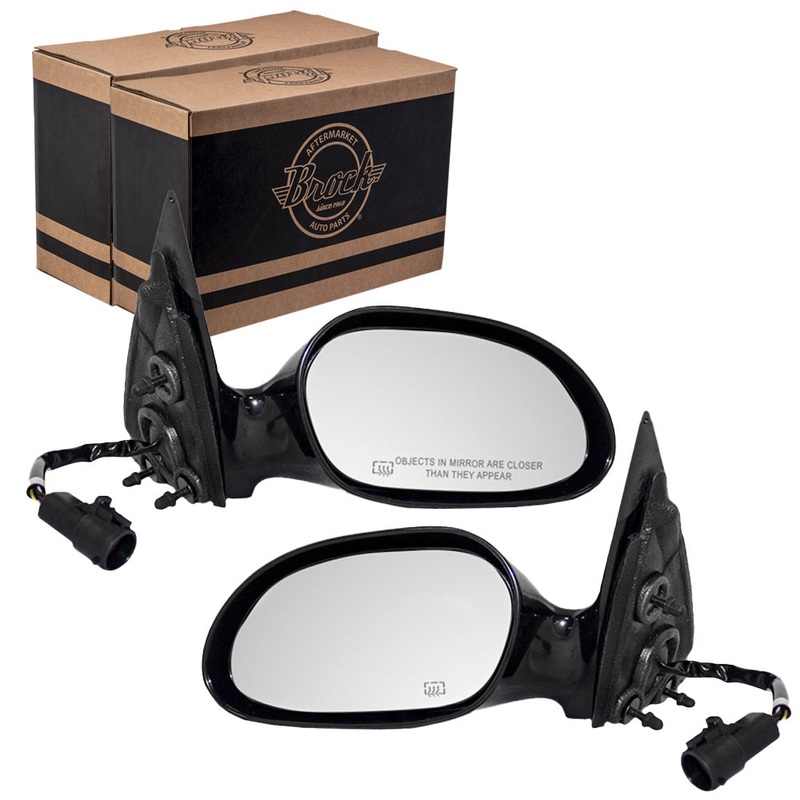 Driver and Passenger Power Side View Mirrors Heated Smooth Replacement for 1996-1999 Taurus Sable XF1Z17682EAA XF1Z17682GAW