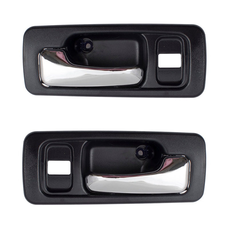 Fits 90-93 Honda Accord Sedan Set of Front Inside Door Handles w/ Lock Hole