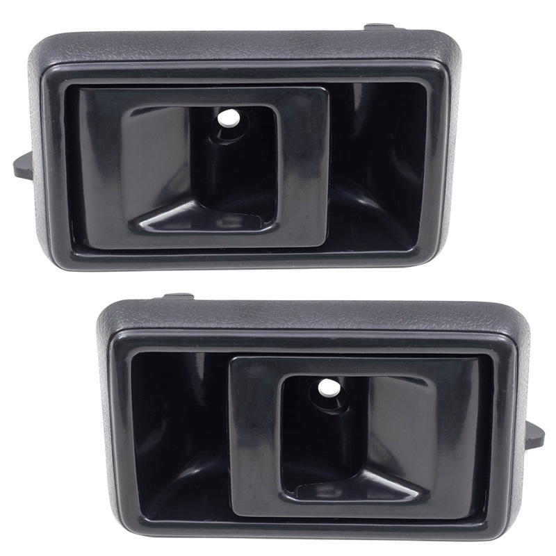 Brock Replacement Pair Set Inside Interior Black Door Handles Compatible with Prizm 4Runner Camry Corolla Tacoma Pickup Truck 95007671 95007670