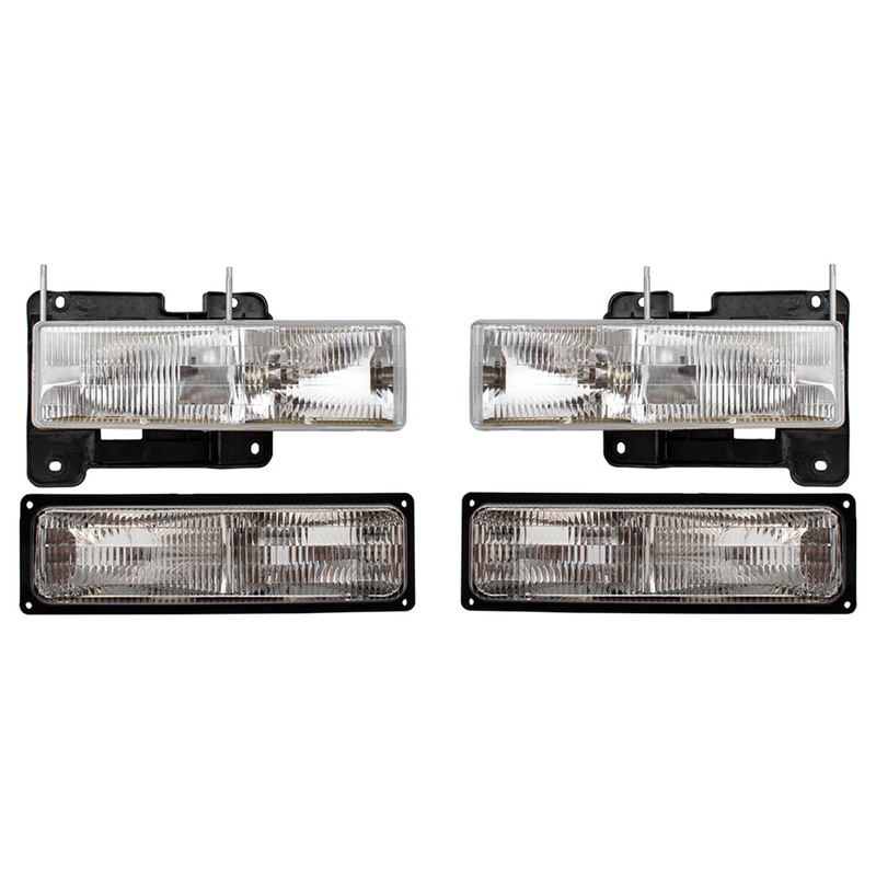 Brock Headlight set fits GM Pickup Suburban Tahoe Yukon w/ Signal Lights
