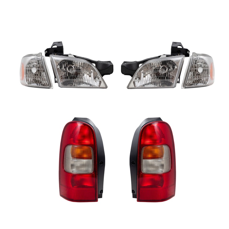 Brock Headlights fit Venture Silhoutte Montana Trans Sport 6 Pc Tail Light Signal Lamp