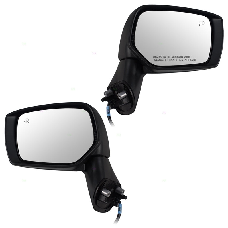Brock Replacement Pair Set Power Side View Mirrors Heated Signal Compatible with Impreza XV Crosstrek & Hybrid WRX 91036VA051 91036VA041
