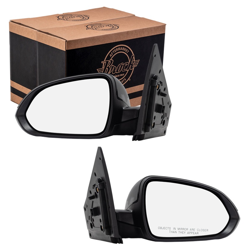 Brock Replacement Pair Side View Mirrors Compatible with 2018-2020 Rio Driver and Passenger Power Heated Signal fits 87610H9160 87620H9020