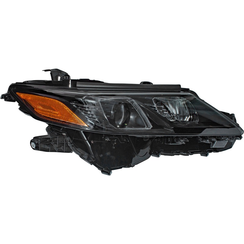 Bi-LED Combination Headlight Assembly Without LED Signal Light With Black Bezel Passenger Side Right For 2020-2024 Toyota Camry XSE With TRD Package 2021-2024 Toyota Camry SE/TRD 2021-2024 Toyota Camry Hybrid SE