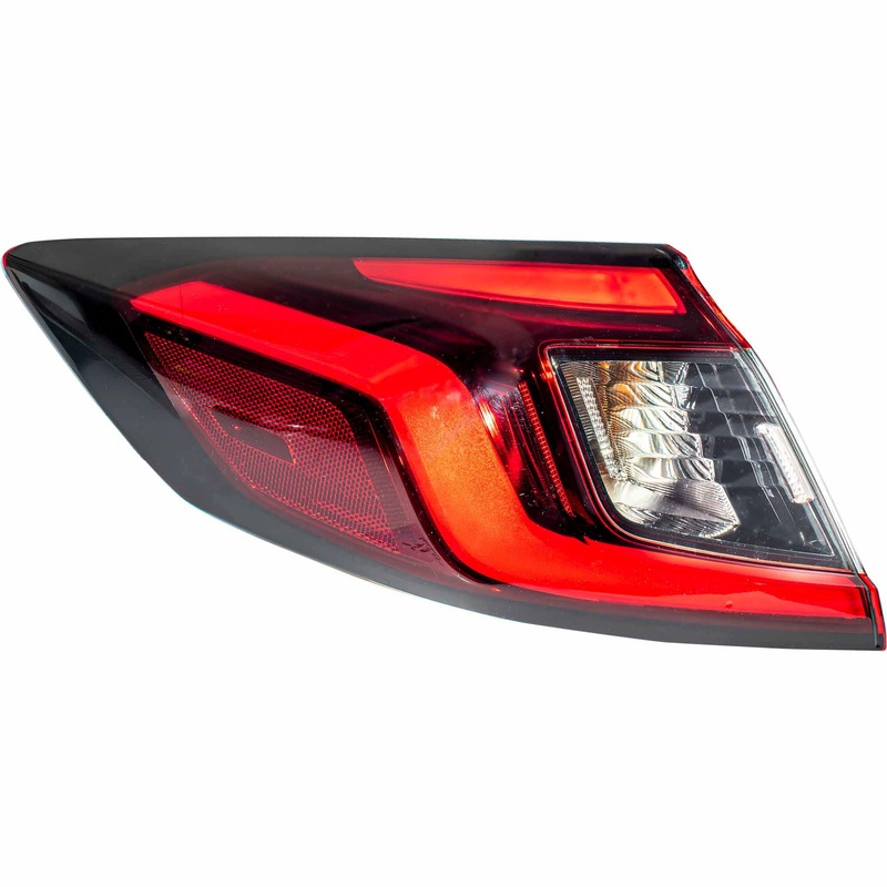 Combination Tail Light Assembly Body Mounted Driver Side Left For 2022-2025 Honda Civic Hatchback 2023-2024 Honda Civic Type R 2025 Honda Civic Hatchback Hybrid