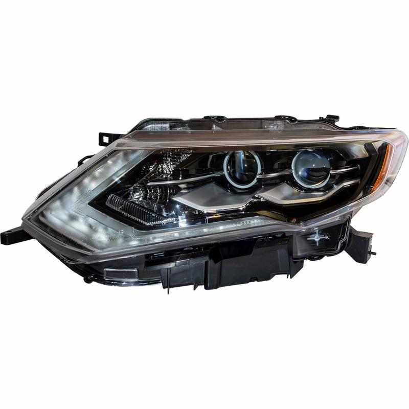 LED Combination Headlight Assembly Driver Side Left For 2017-2018 Nissan Rogue 2017-2018 Nissan Rogue Hybrid