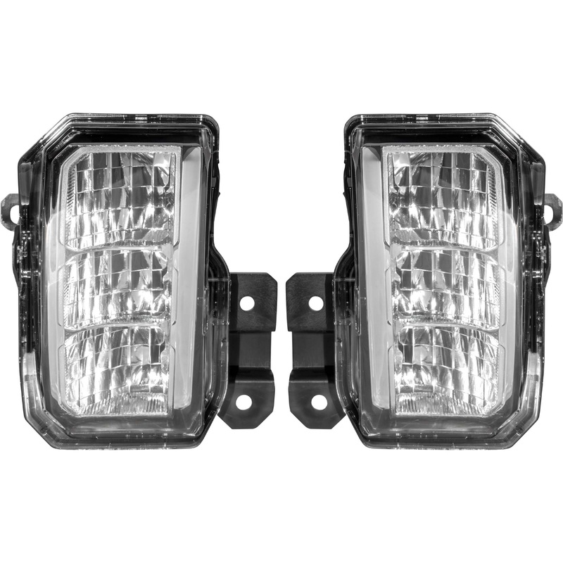 LED Rectangular Fog Light Assembly Set Driver Side Left Passenger Side Right For 2019-2021 Subaru Forester 2022-2023 Subaru Forester Sport