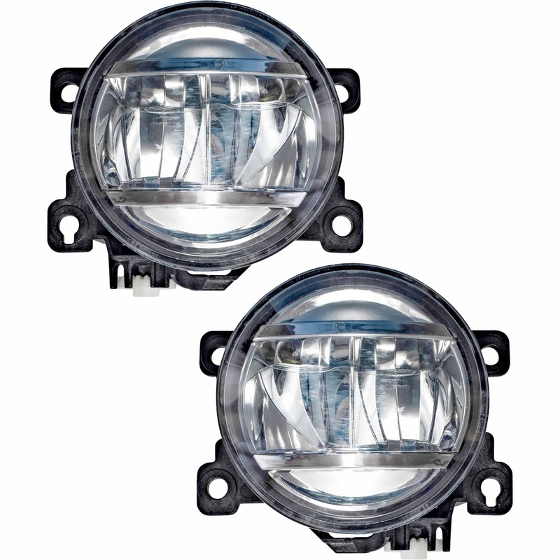 LED Round Fog Light Set Driver Left Passenger Right For 2016-2022 Honda Pilot 2018-2023 Honda Odyssey 2019-2021 Honda Passport 2017-2021 Honda Civic Type R 2019-2021 Honda Civic Sedan Si/Touring 2019-2020 Honda Civic Coupe Touring 2018-2023 Acura TLX