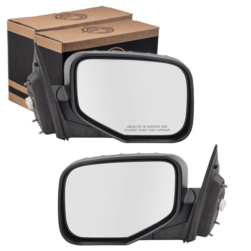 Brock Replacement Driver and Passenger Power Side View Mirrors Compatible with 2006-2014 Ridgeline Pickup Truck 76250-SJC-A11ZJ 76200-SJC-A11ZJ
