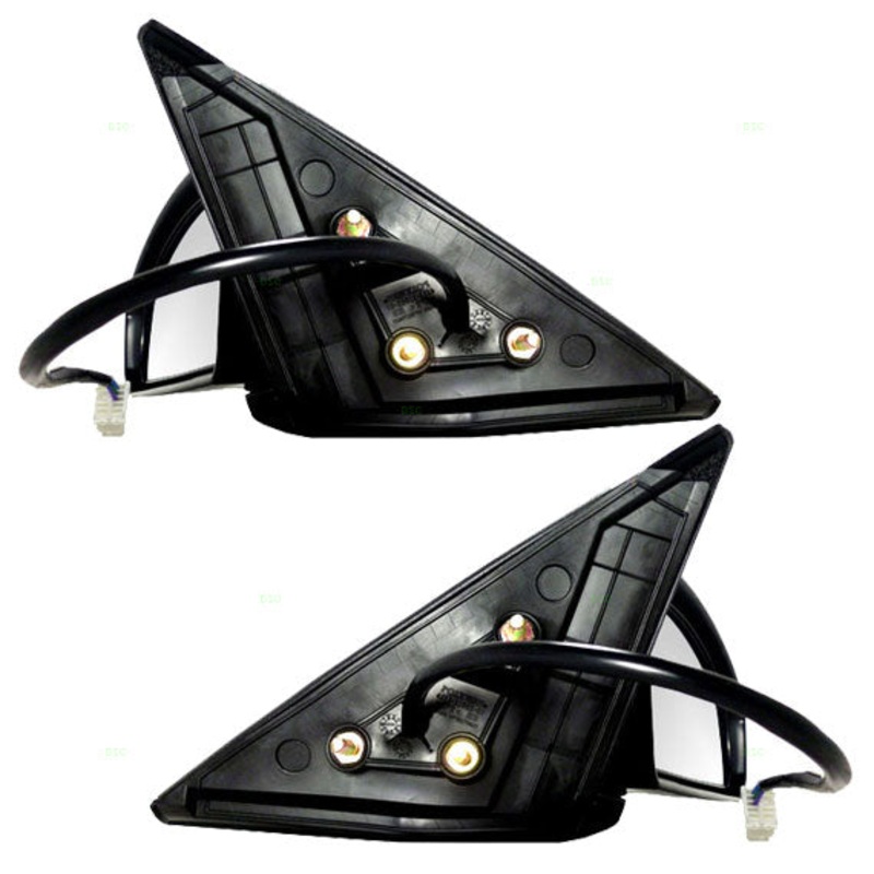 Brock Replacement Driver and Passenger Power Side View Mirrors Ready-to-Paint Compatible with 03-07 G35 Coupe K6302-AM805 K6301-AM805
