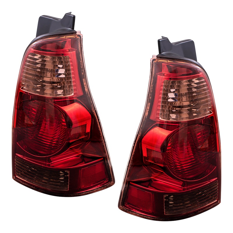 Brock Replacement Driver and Passenger Taillights Tail Lamps Compatible with 03-05 SUV 81561-35270 81551-35310