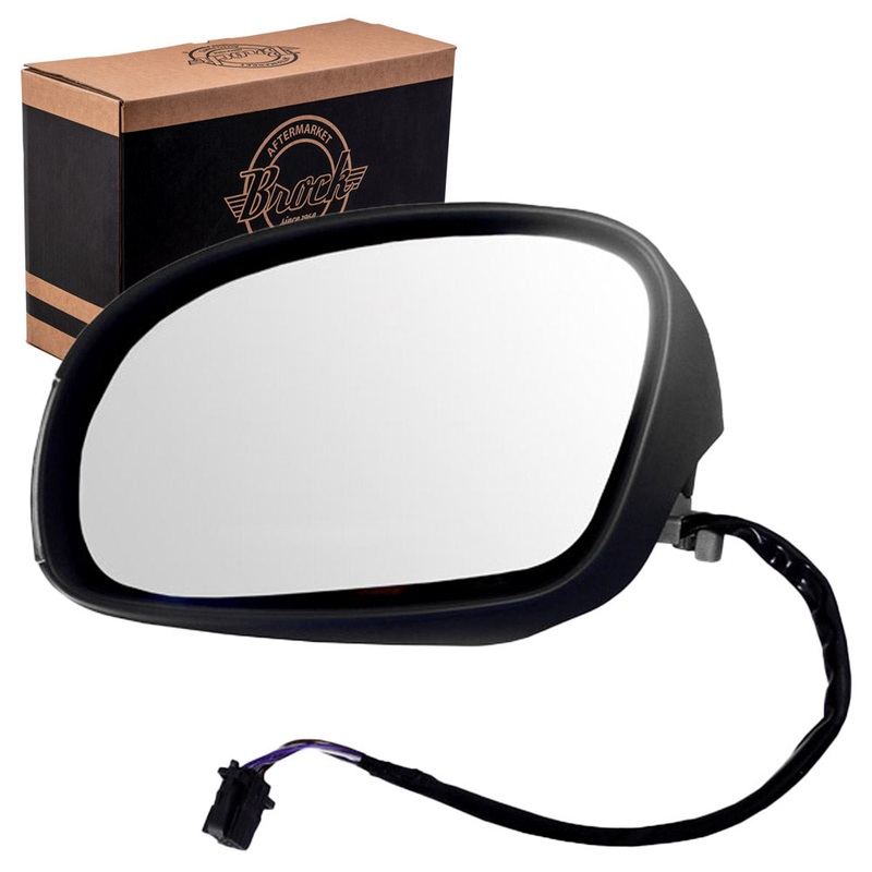 Brock Replacement Drivers Power Side View Mirror Heated Signal Compatible with 2003-2010 New Beetle 1C1857507ABGRU